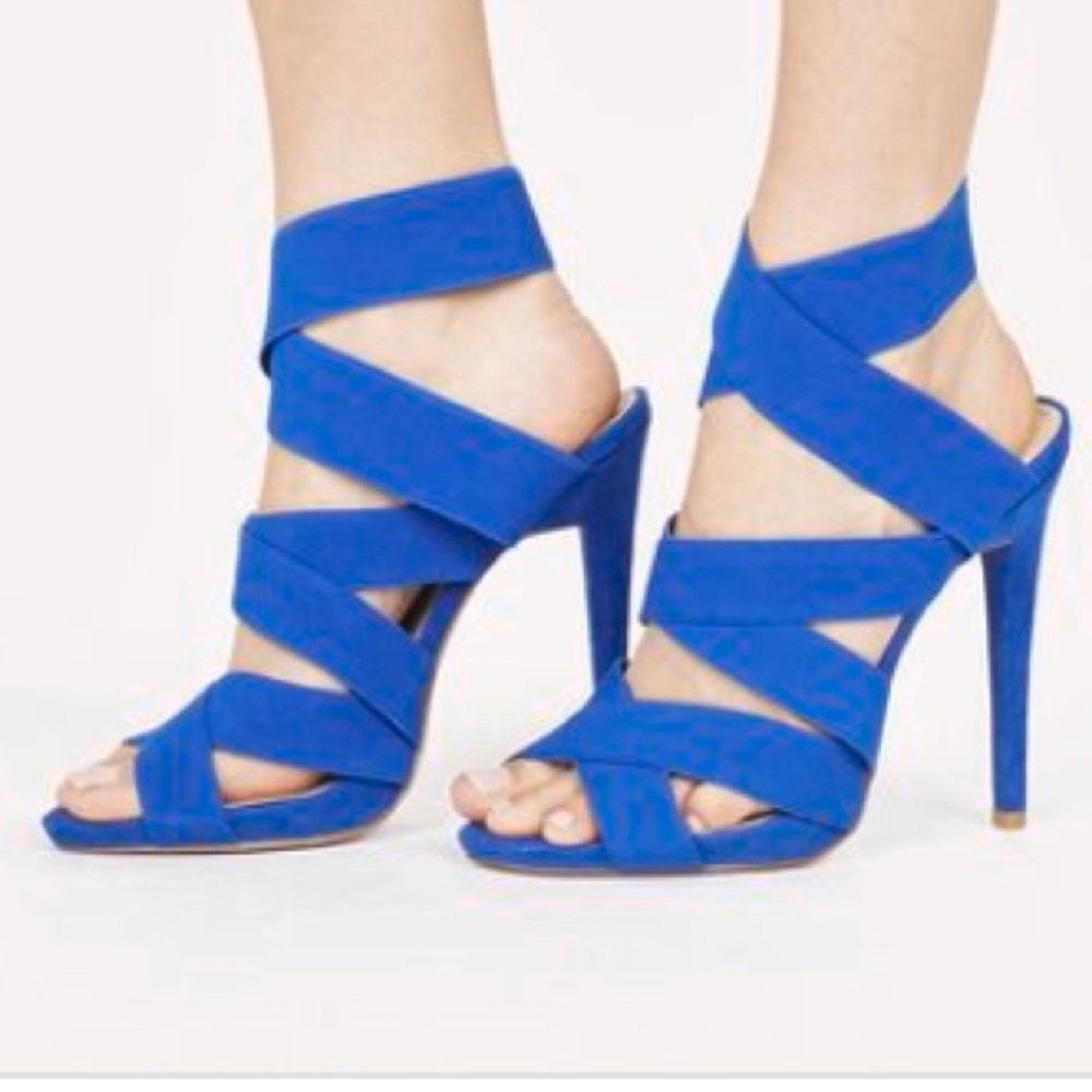 JustFab Emerie Blue Heels
